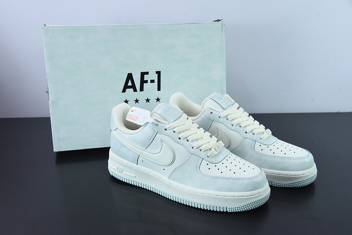 Nike Air Force 1 Low ’07 米白薄荷绿 空军一号低帮休闲板鞋 货号:KP6936-898