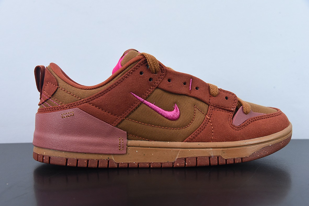 NK Wmns Dunk Low Disrupt 2"Desert Bronze"轻量扣篮破坏二代系列全新解构风低帮休闲运动滑板板鞋DH4402-200