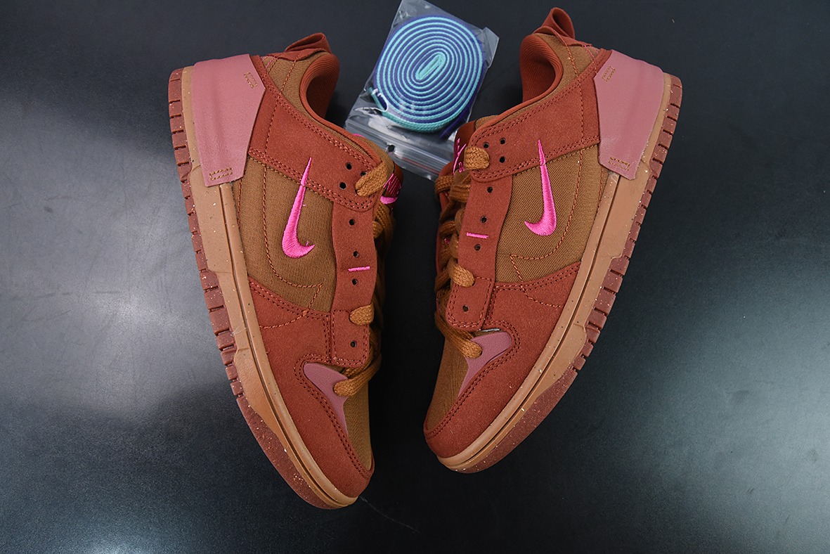 NK Wmns Dunk Low Disrupt 2"Desert Bronze"轻量扣篮破坏二代系列全新解构风低帮休闲运动滑板板鞋DH4402-200