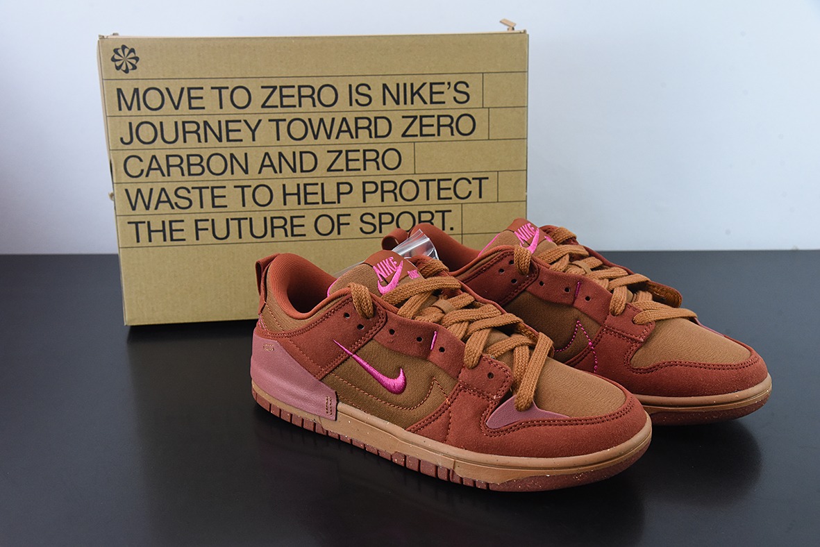 NK Wmns Dunk Low Disrupt 2"Desert Bronze"轻量扣篮破坏二代系列全新解构风低帮休闲运动滑板板鞋DH4402-200