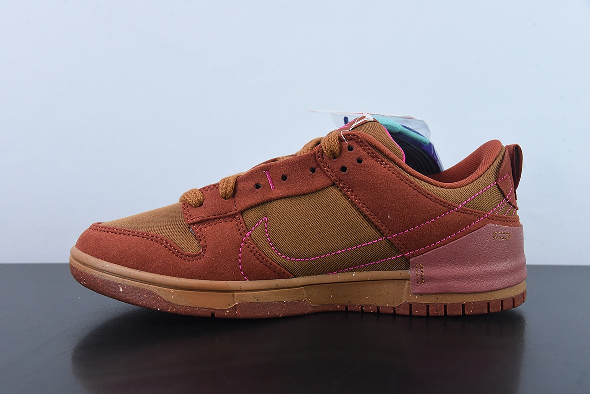 NK Wmns Dunk Low Disrupt 2"Desert Bronze"轻量扣篮破坏二代系列全新解构风低帮休闲运动滑板板鞋DH4402-200