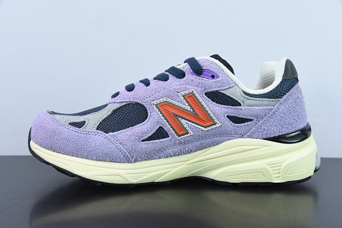 New Balance NB990系列 高端美产复古休闲跑步鞋浅紫 M990TD3
