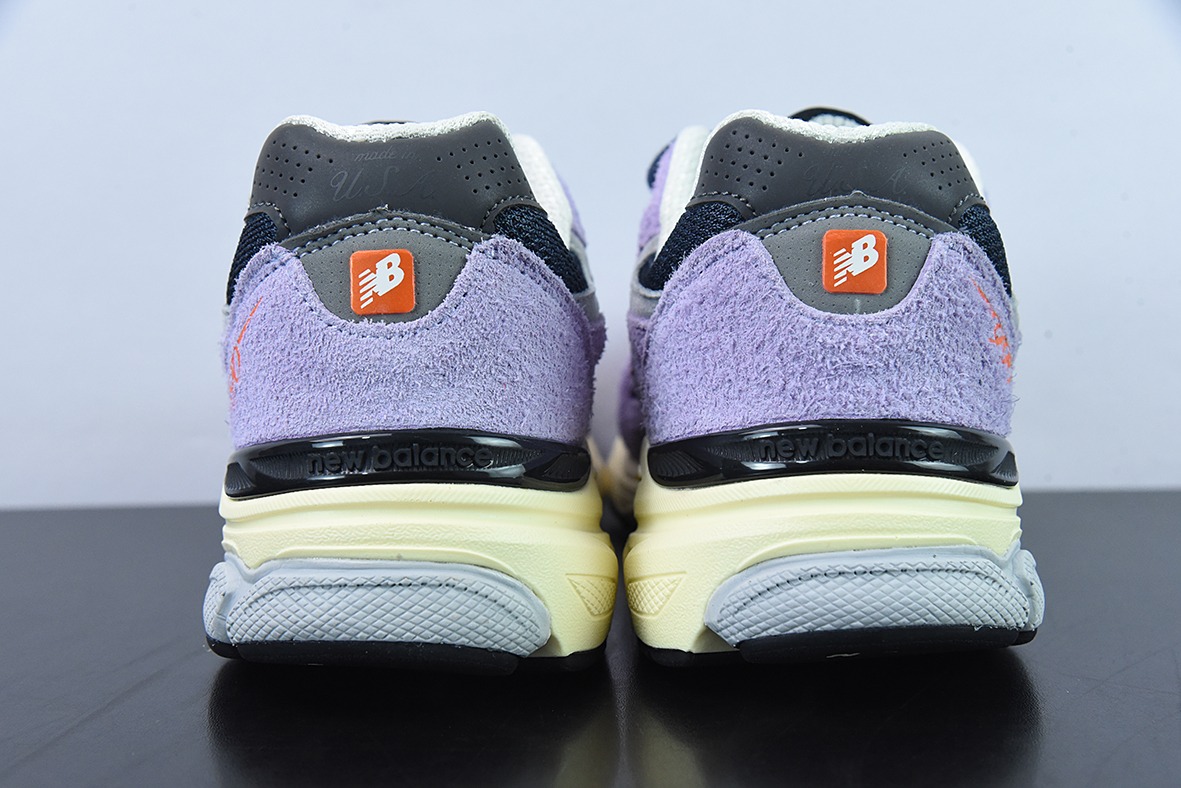 New Balance NB990系列 高端美产复古休闲跑步鞋浅紫 M990TD3