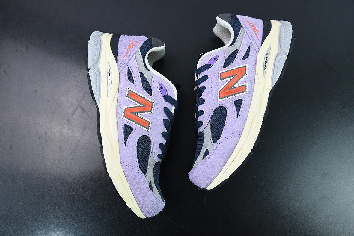 New Balance NB990系列 高端美产复古休闲跑步鞋浅紫 M990TD3