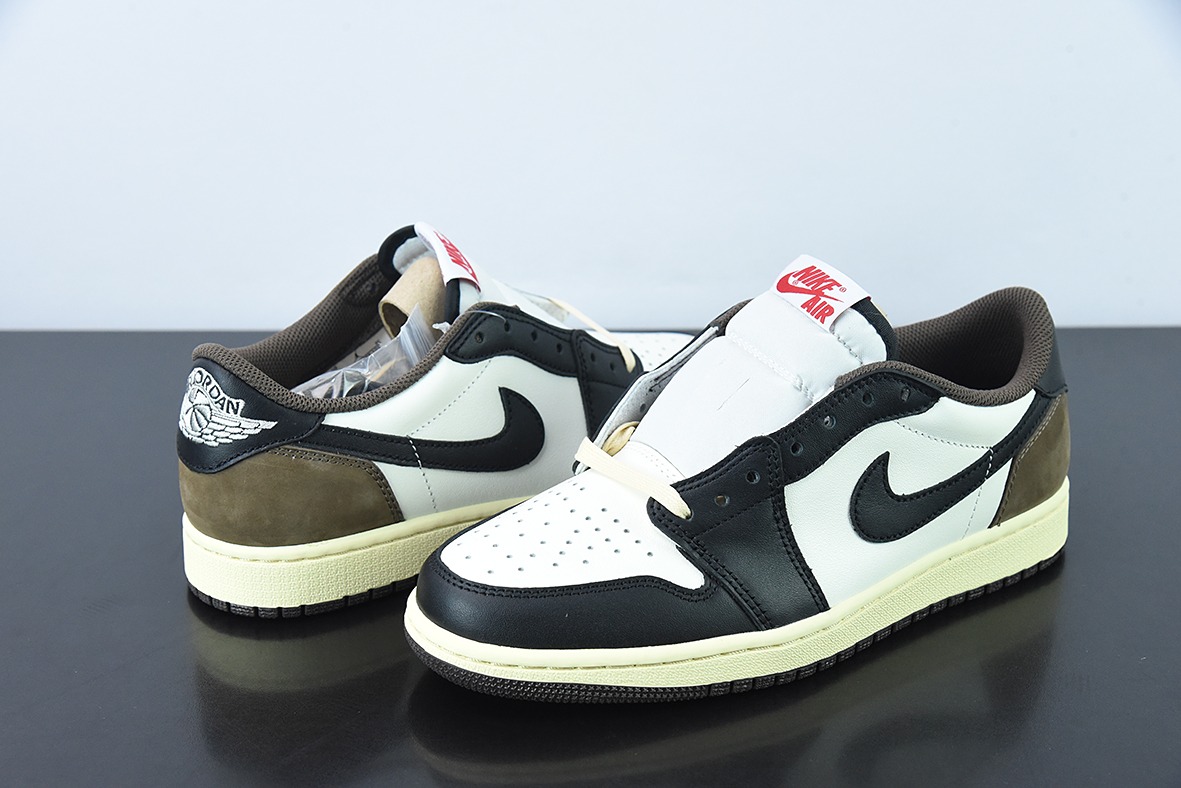 Air Jordan 1 小ts 黑白棕色 Low Dark Mocha 低帮摩卡板鞋 货号:cq4277-105