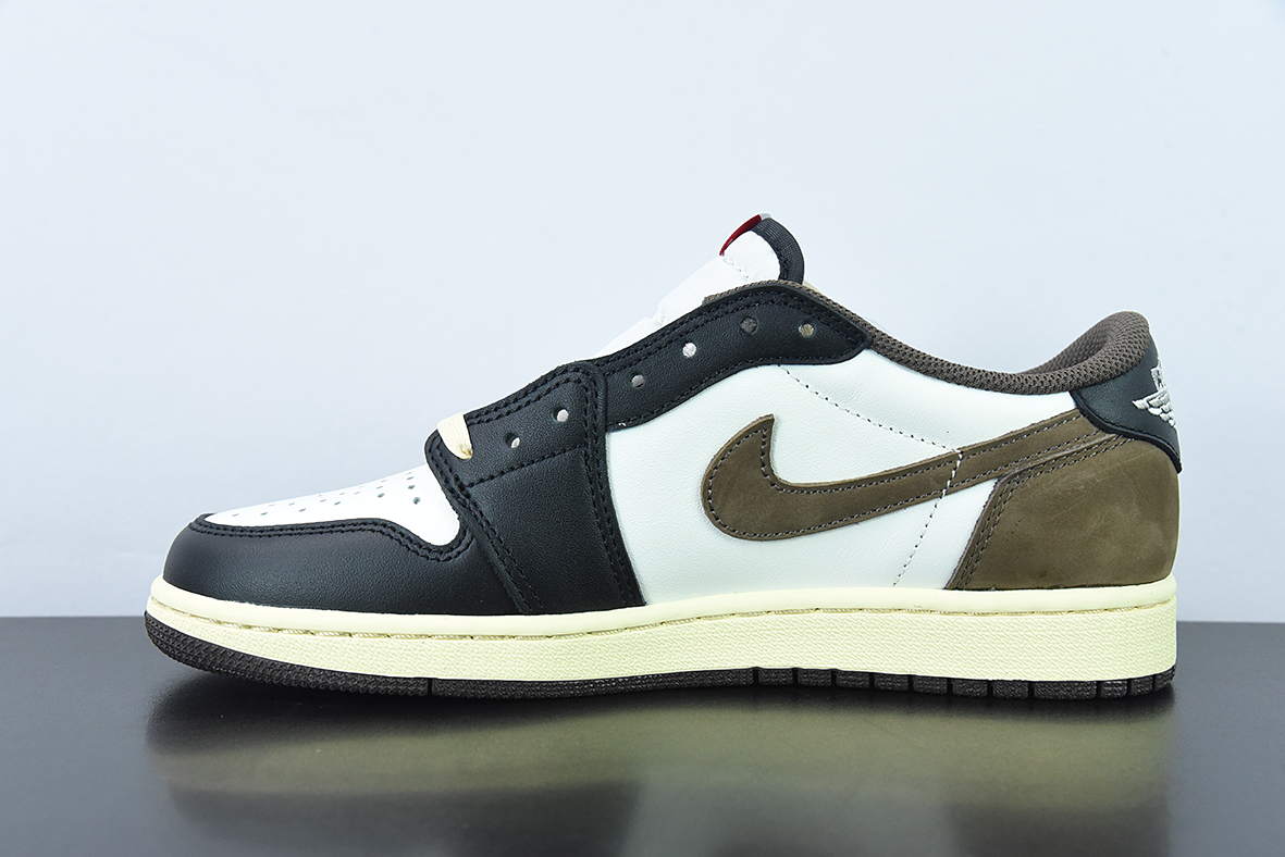 Air Jordan 1 小ts 黑白棕色 Low Dark Mocha 低帮摩卡板鞋 货号:cq4277-105