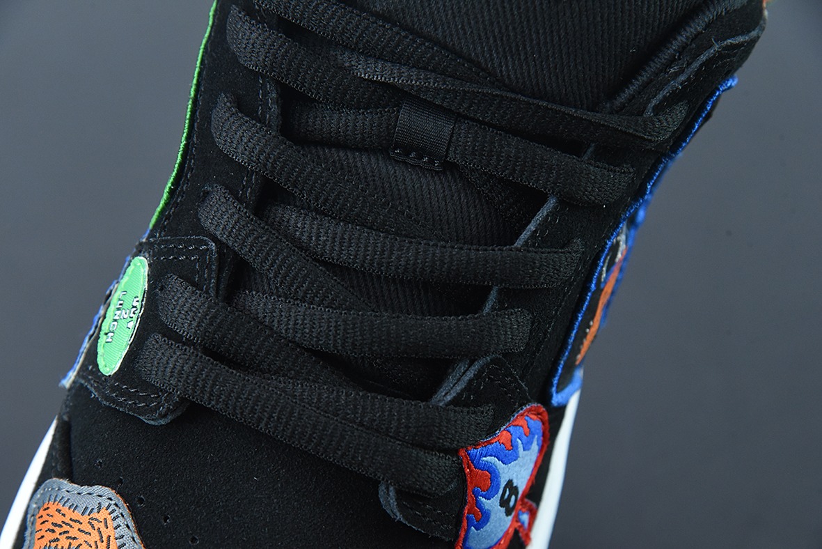Neckface x Nike SB Dunk Low"Halloween"扣篮系列低帮休闲运动滑板板鞋“黑彩噩梦补丁”DQ4488-001