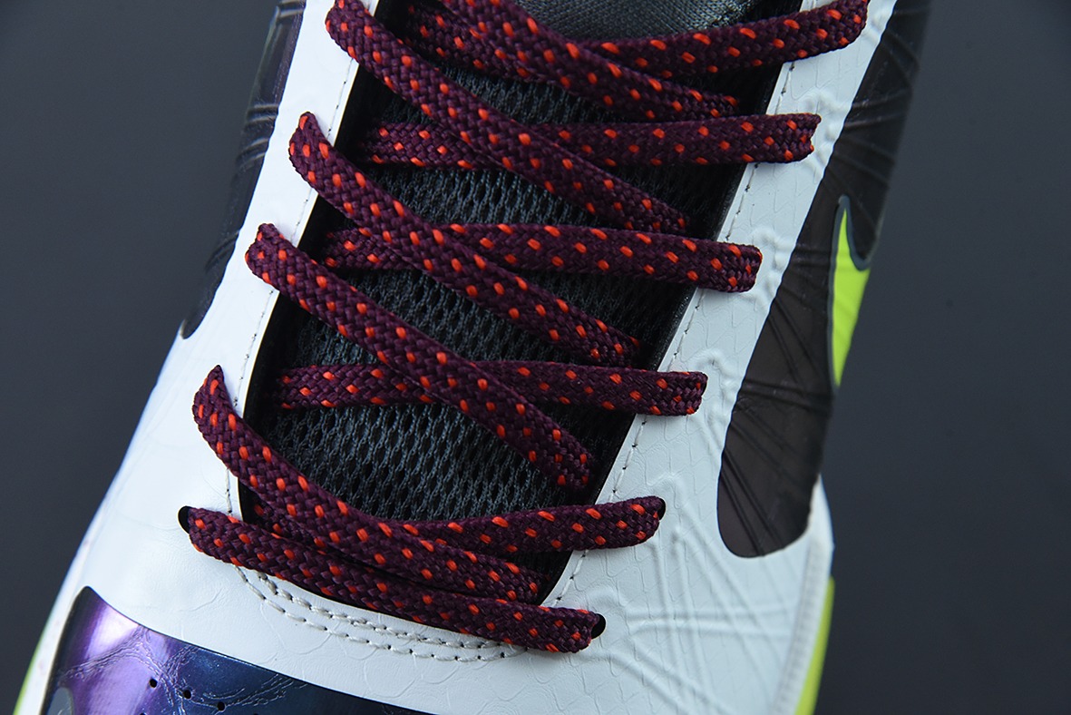 Nike Zoom Kobe 5 ZK5小丑白紫绿科比5代球鞋s2纯原版 偏小0.5-1码 货号： CD4991-100