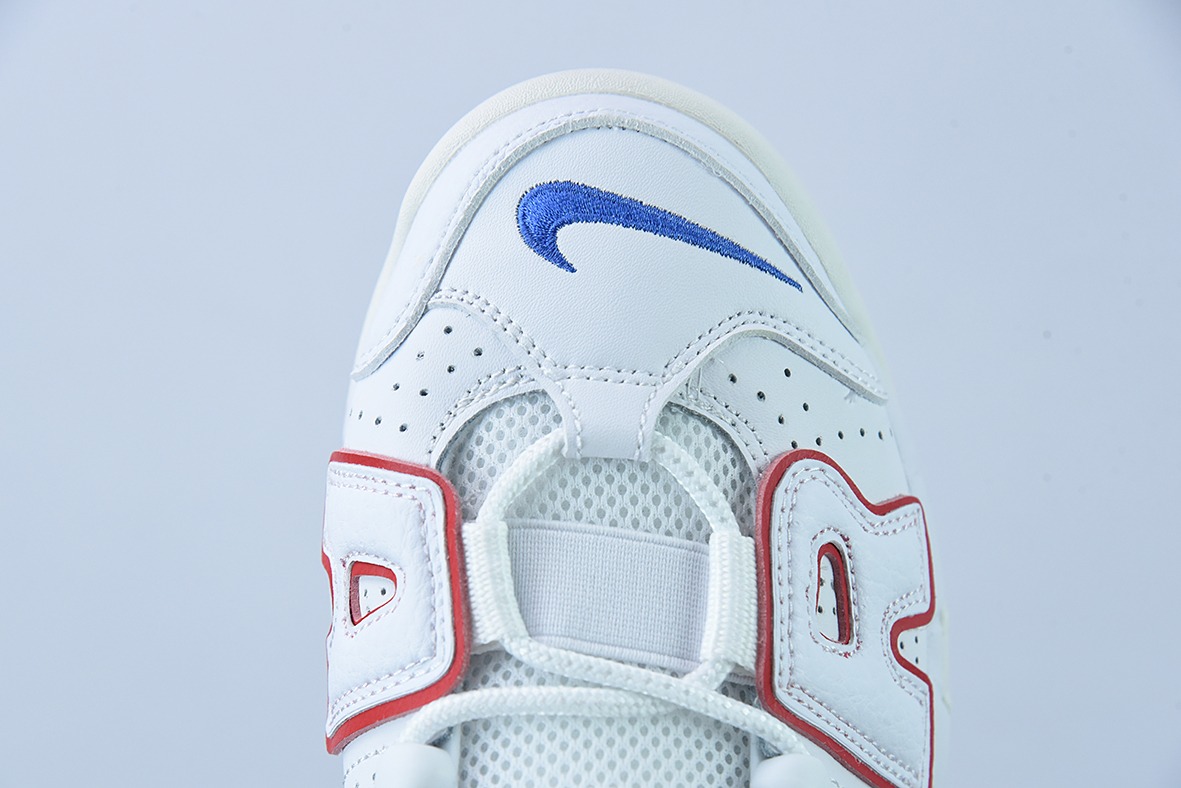 Air More Uptempo 纯原白红蓝男女同款运动鞋 货号：DX2662 100