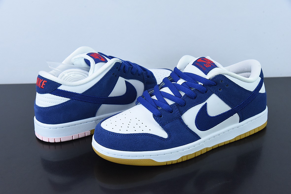 Nike SB Dunk Low PRO PRM 白蓝 洛杉矶道奇低帮男士运动板鞋 货号:DO9395 400