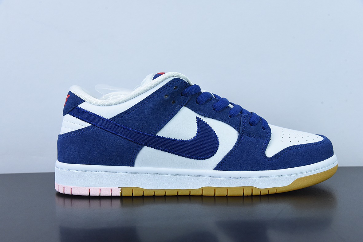 Nike SB Dunk Low PRO PRM 白蓝 洛杉矶道奇低帮男士运动板鞋 货号:DO9395 400