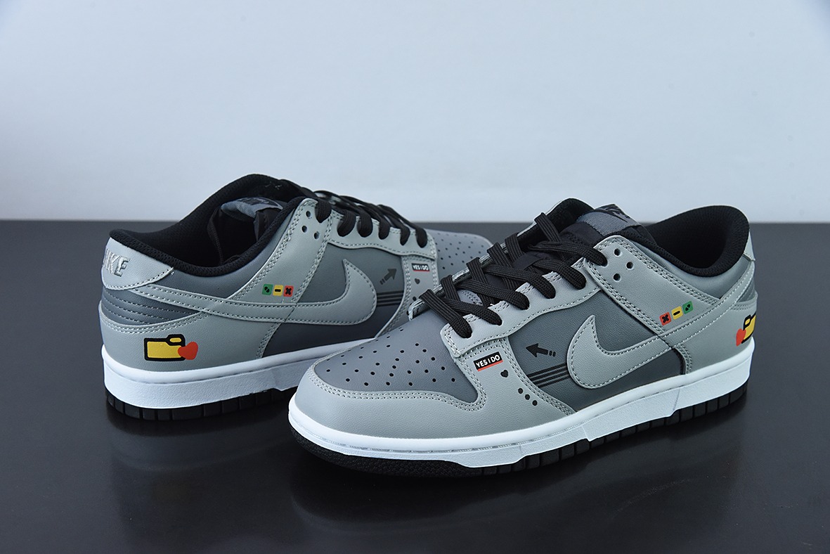 NK Dunk SB Low 定制配色 电玩像素 By You专属定制个性鞋款 货号:DD8066-168
