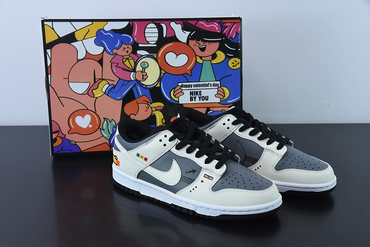 NK Dunk SB Low 定制配色 电玩像素 By You专属定制个性鞋款 货号:DD8012-006