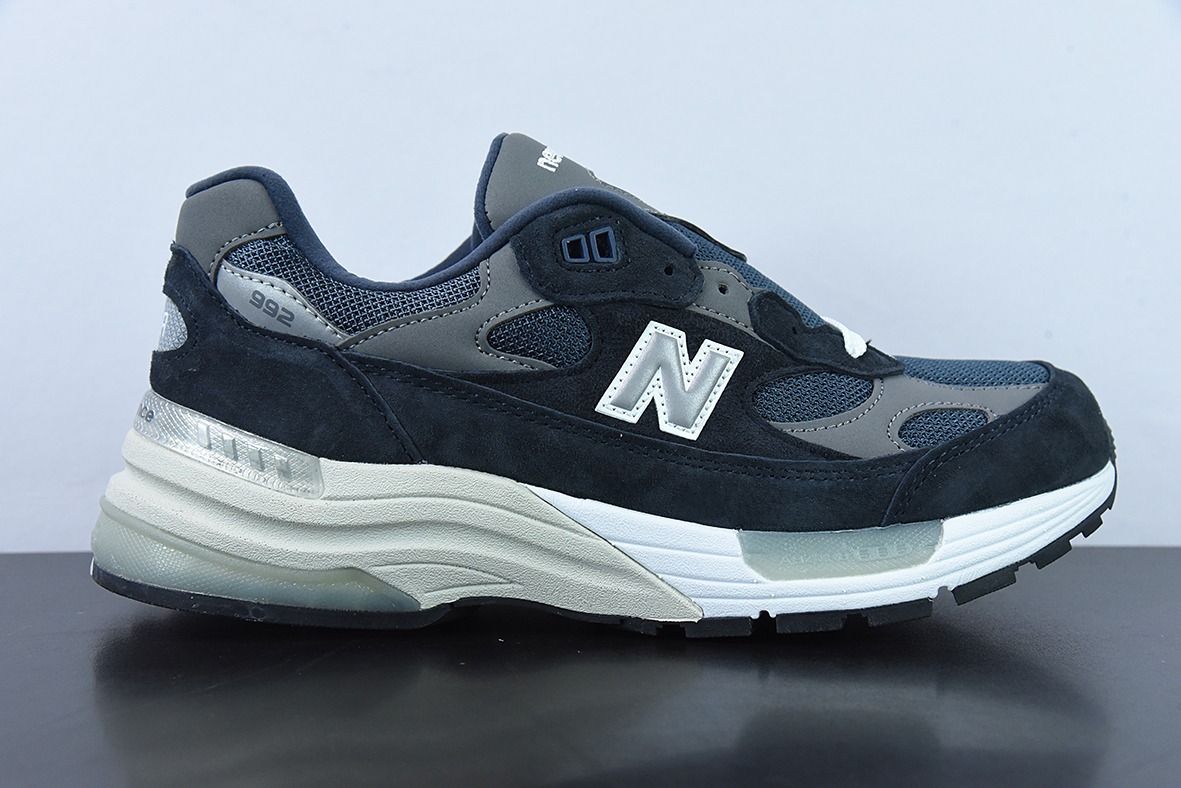 New Balance M992GG 新百伦NB992总统复古慢跑鞋 海军蓝 正确3M反光