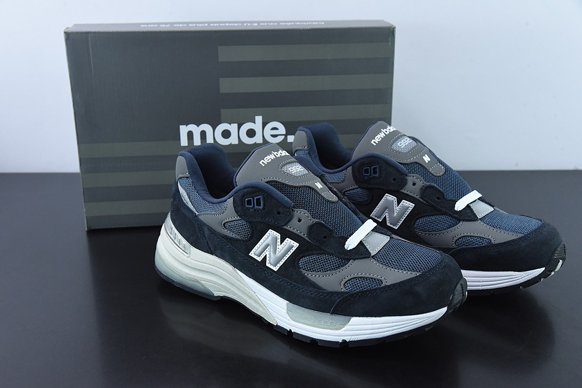 New Balance M992GG 新百伦NB992总统复古慢跑鞋 海军蓝 正确3M反光
