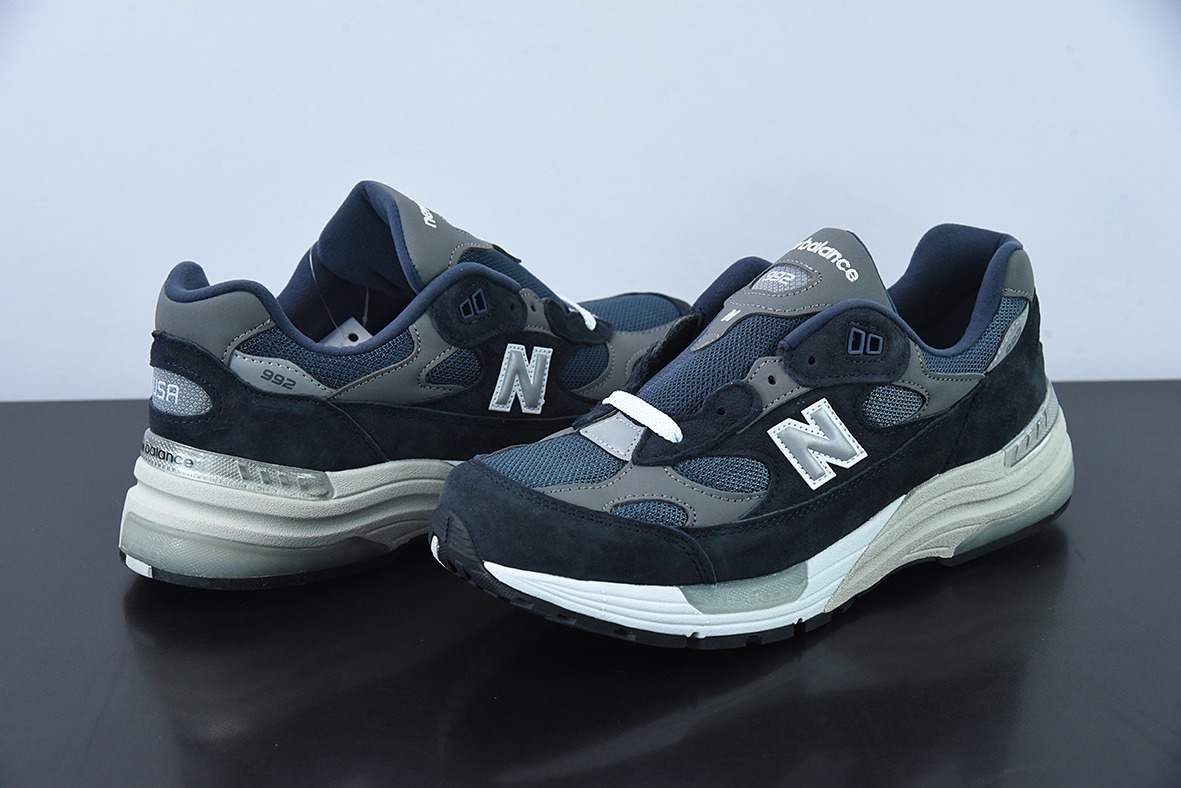 New Balance M992GG 新百伦NB992总统复古慢跑鞋 海军蓝 正确3M反光