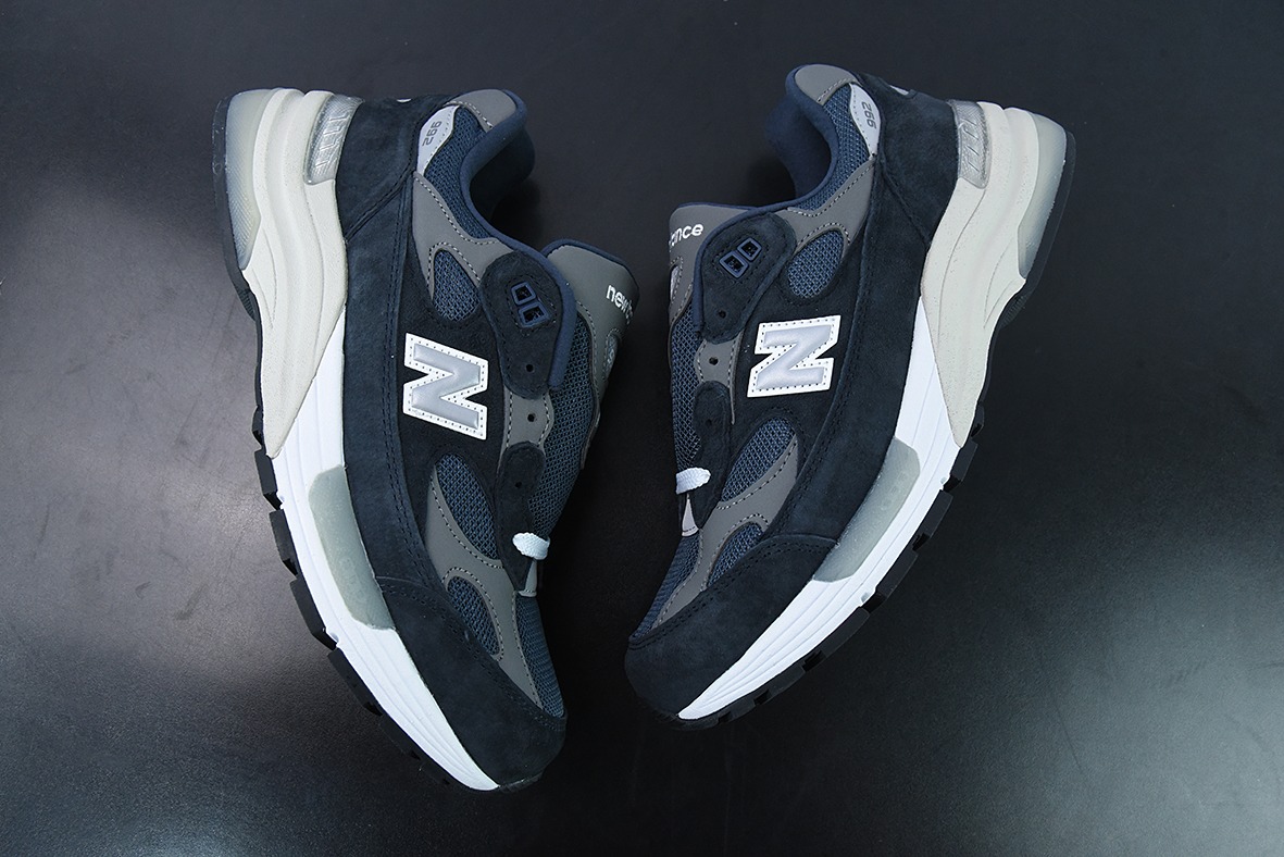New Balance M992GG 新百伦NB992总统复古慢跑鞋 海军蓝 正确3M反光