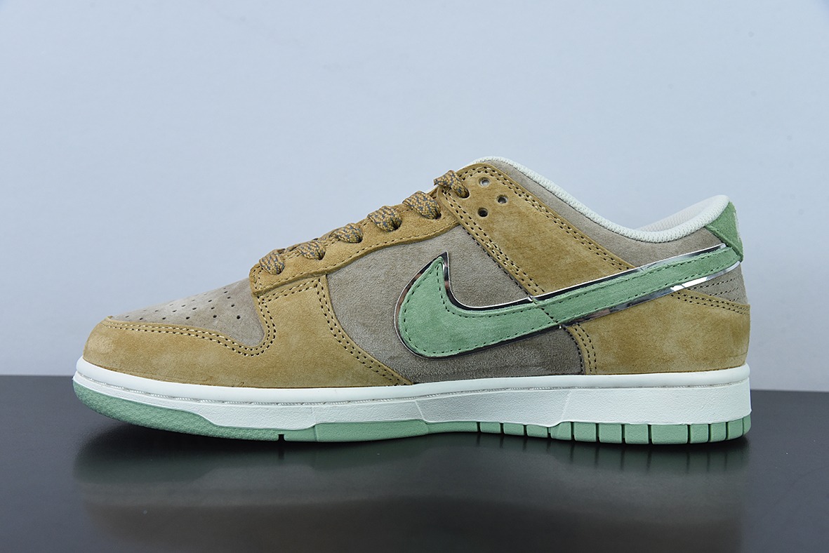 Otomo Katsuhiro x Nike SB Dunk Low "Steamboy OST"麂皮绿棕低帮运动鞋 货号:ST1391 202