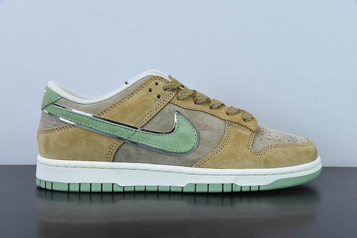 Otomo Katsuhiro x Nike SB Dunk Low "Steamboy OST"麂皮绿棕低帮运动鞋 货号:ST1391 202