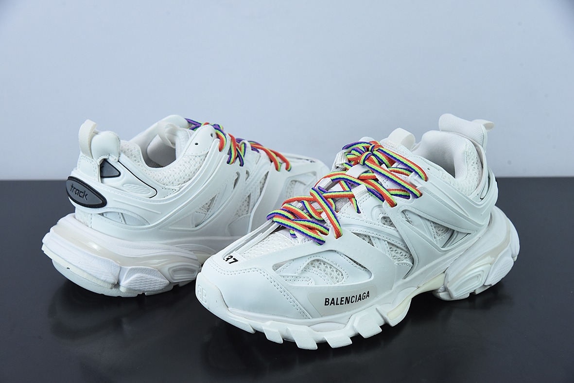 巴黎世家/Balenciaga 巴黎世家3.0低帮老爹鞋 白彩色货号:542436W3RM19081