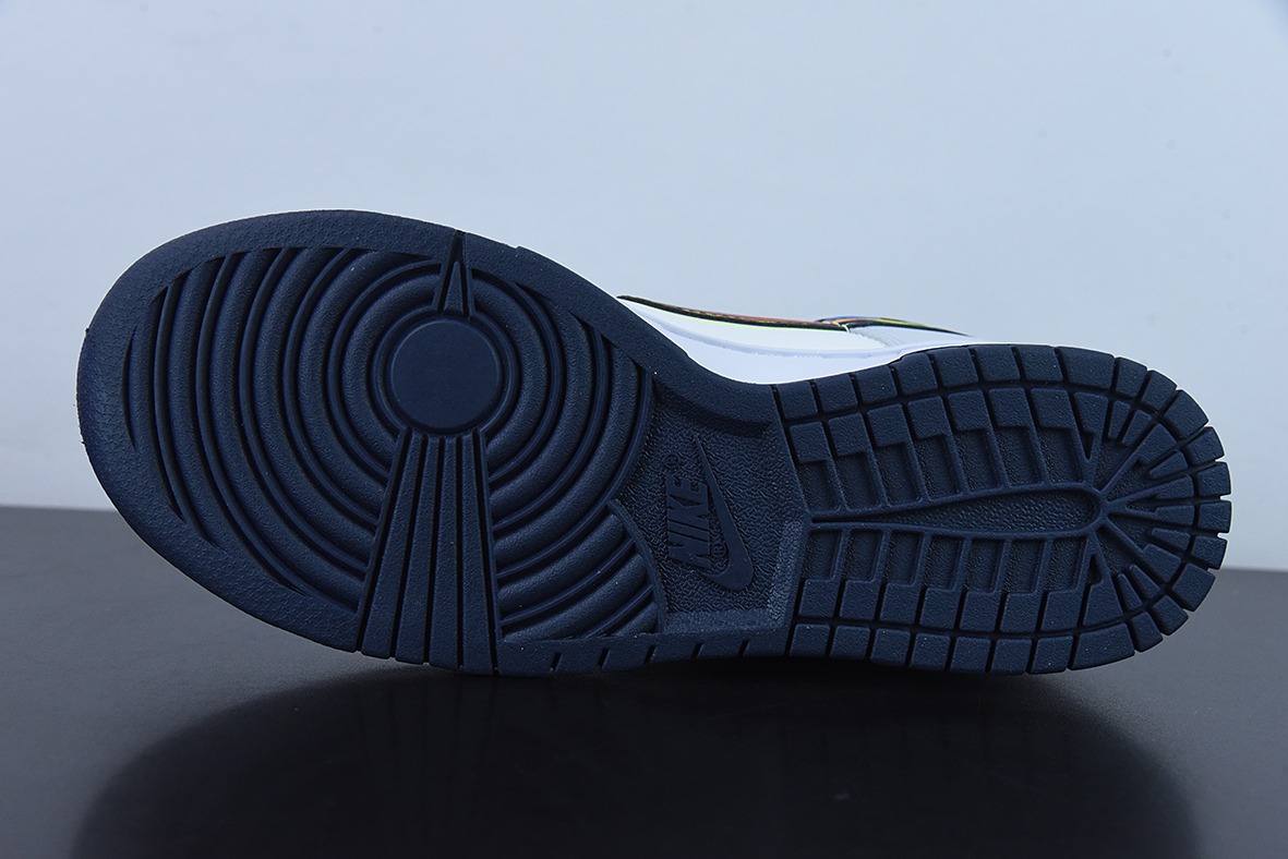 NK Dunk Low 灰白“3D Swoosh” 短鞋型货号DV6482-100