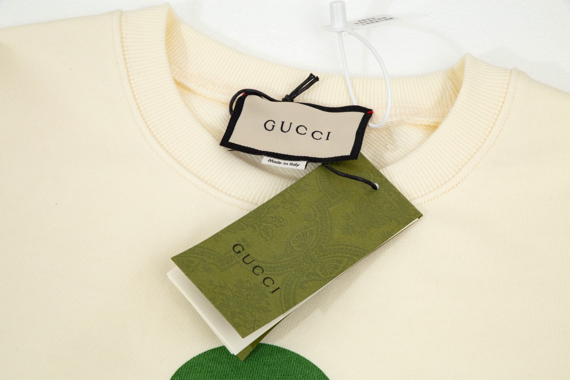 160 GUCCI G家 22秋冬新品 比弗利山庄樱桃字母印花套头卫衣