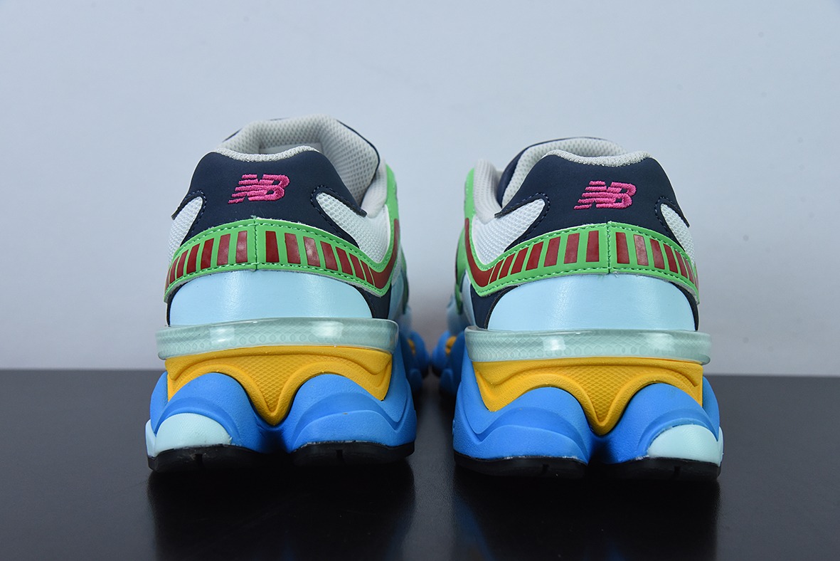 Jo eFrsehogods x eNw Blaance NB9060联名款男女同款运动鞋 货号:U9060NBN 蓝绿黄