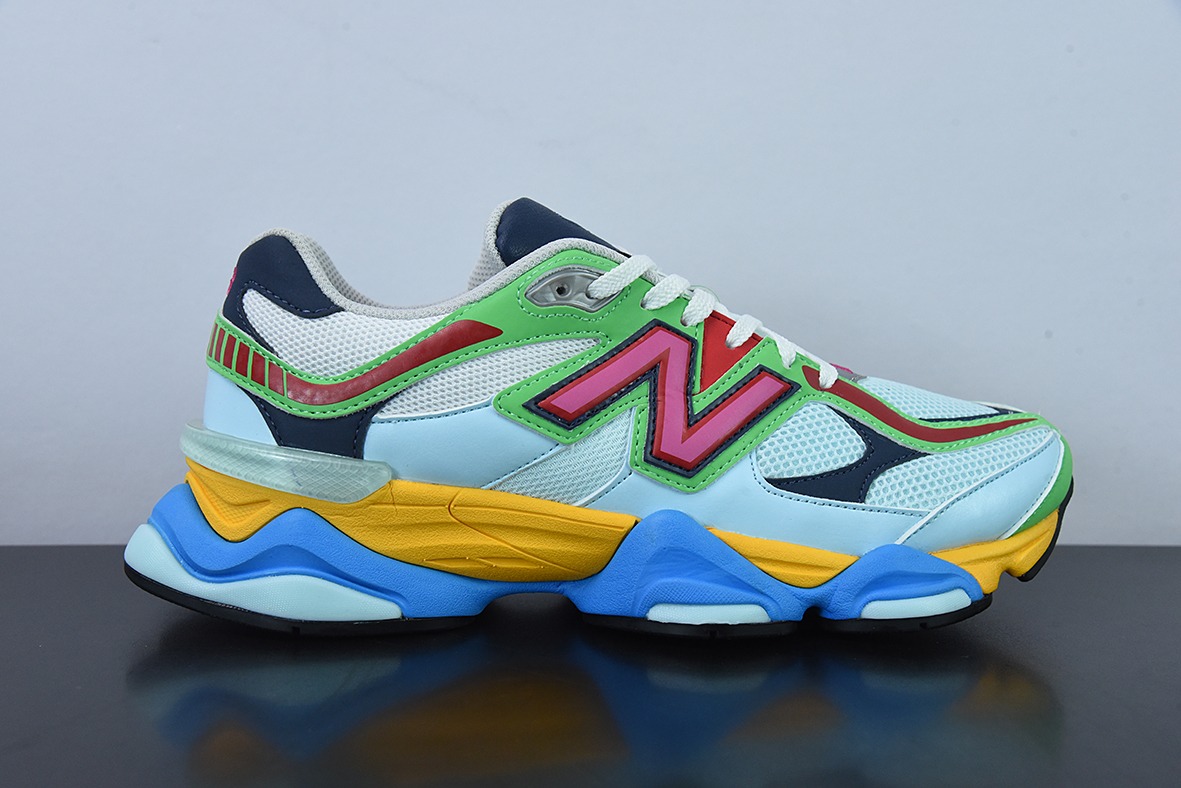 Jo eFrsehogods x eNw Blaance NB9060联名款男女同款运动鞋 货号:U9060NBN 蓝绿黄