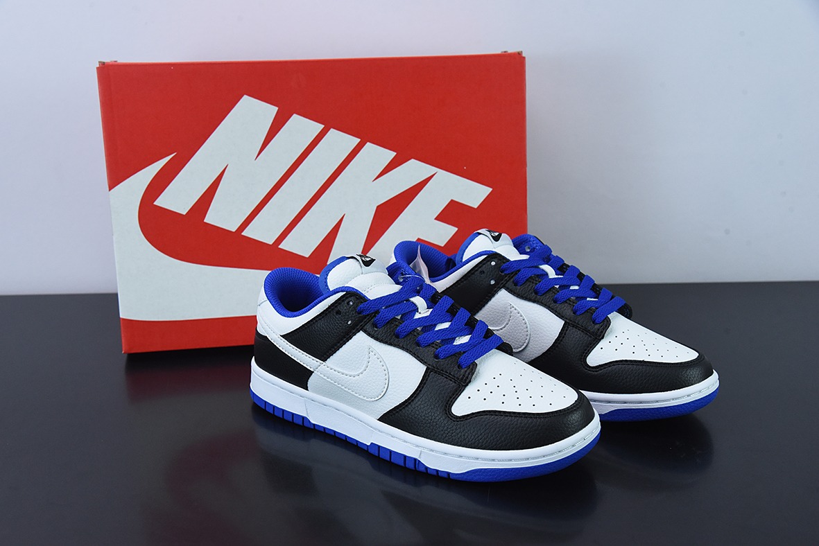 Nk Dunk Low 黑白蓝 SB扣碎篮板时尚休闲板鞋 货号：FD9064-110