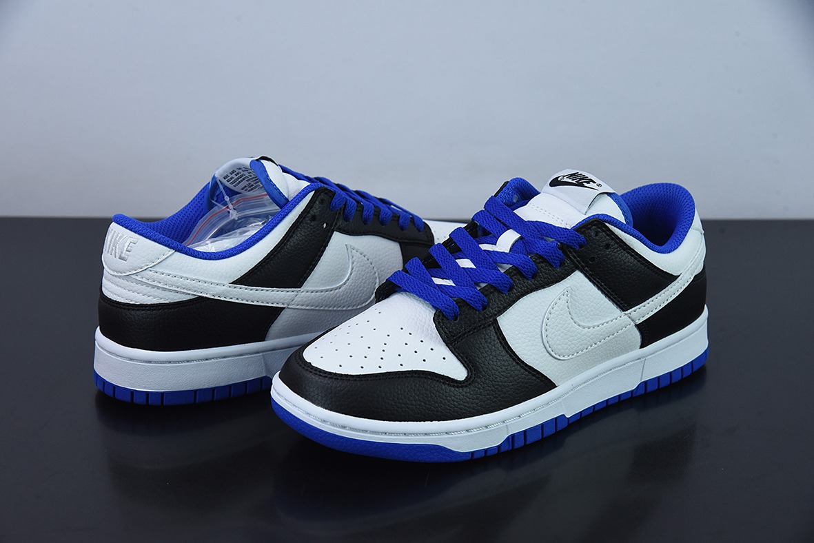 Nk Dunk Low 黑白蓝 SB扣碎篮板时尚休闲板鞋 货号：FD9064-110