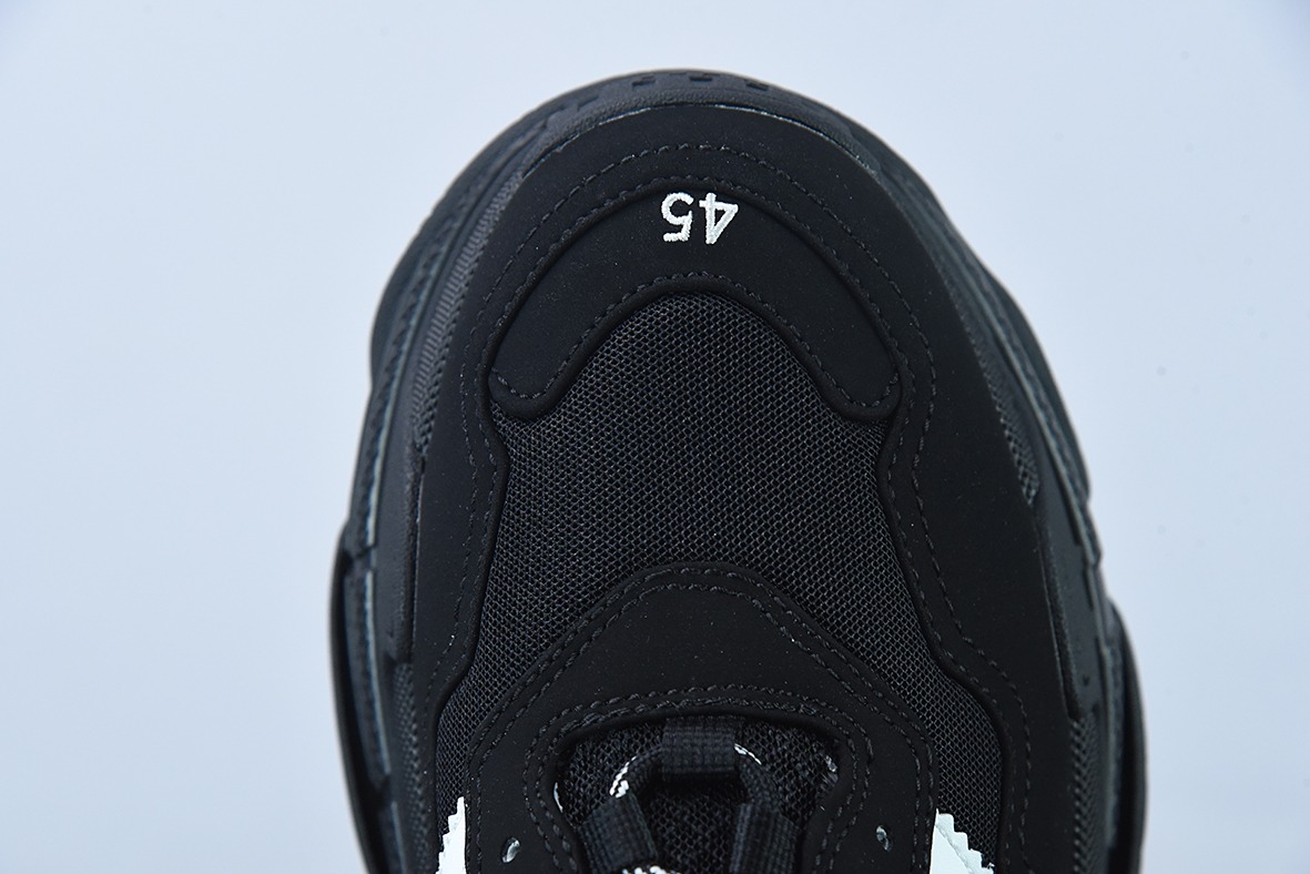 巴黎世家联名阿迪黑白 Balenciaga x Adidas 三叶草 Triple S 老爹鞋 巴黎世家运动鞋