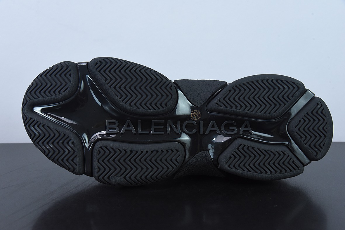 巴黎世家联名阿迪黑白 Balenciaga x Adidas 三叶草 Triple S 老爹鞋 巴黎世家运动鞋