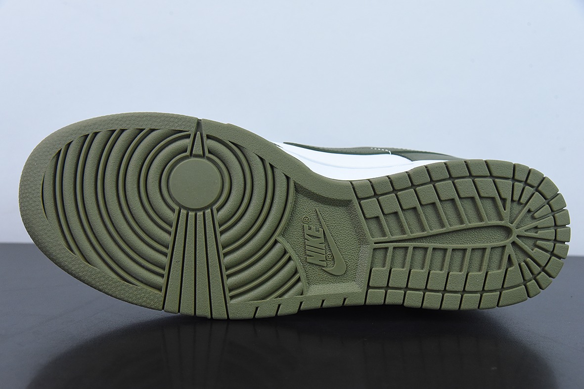 Nike Dunk Low Medium Olive 白橄榄绿休闲板鞋货号:DD1503-120