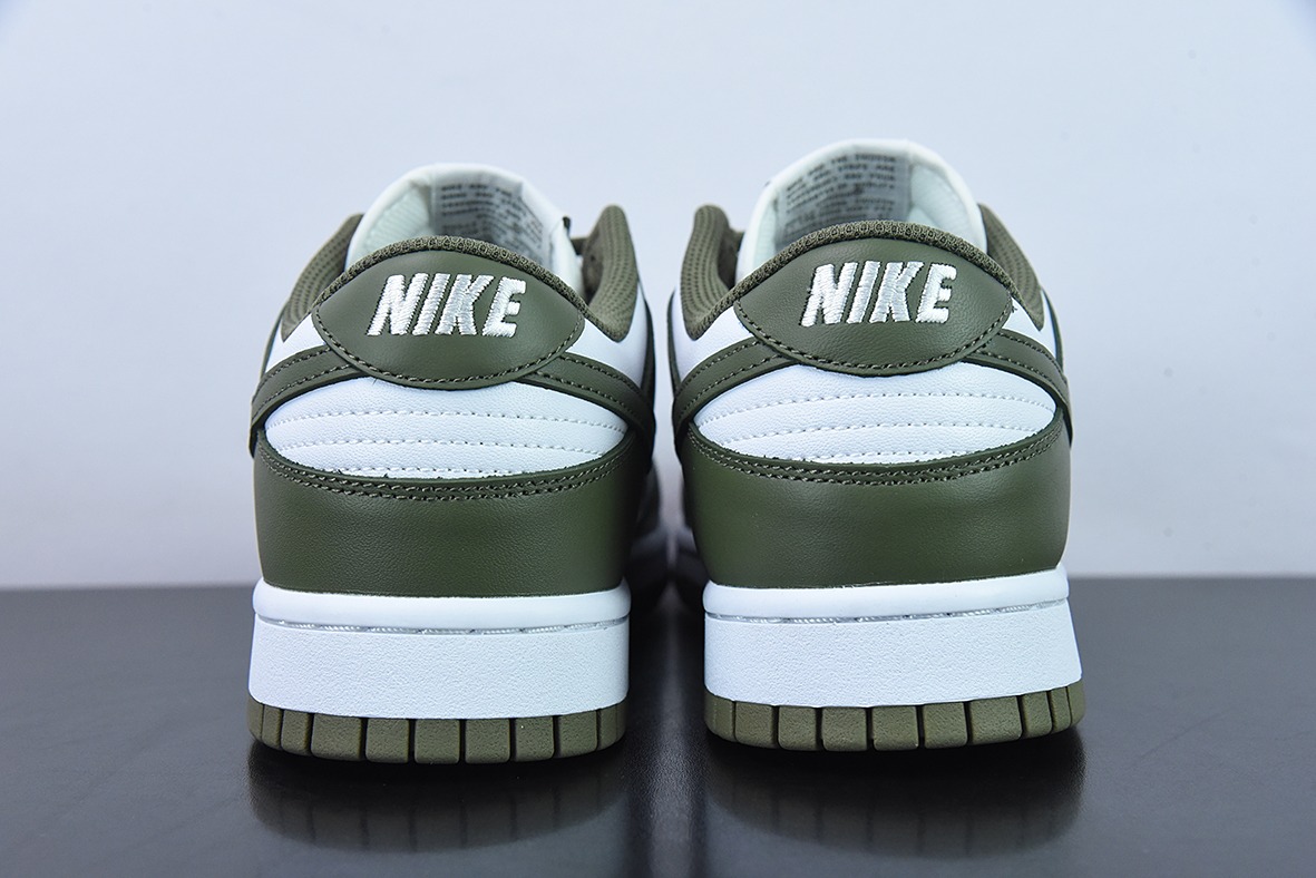 Nike Dunk Low Medium Olive 白橄榄绿休闲板鞋货号:DD1503-120