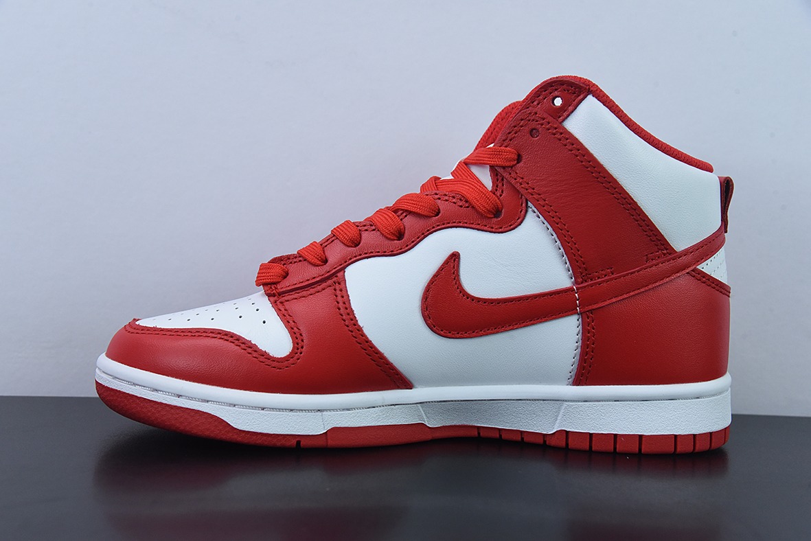 NK SB Dunk High "University Red" 大学红配色高帮男子篮球鞋 货号:DD1399 106