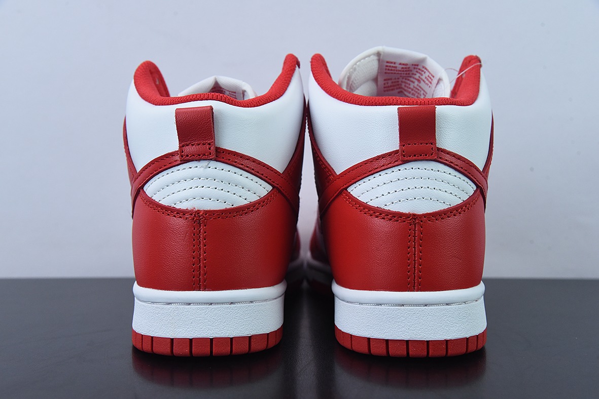 NK SB Dunk High "University Red" 大学红配色高帮男子篮球鞋 货号:DD1399 106