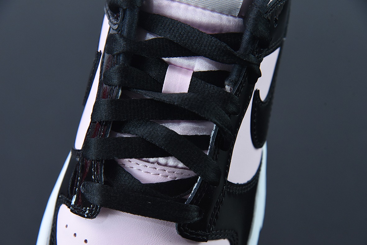 NK SB Dunk Low ESS "Pink Black"黑粉漆皮低帮休闲板鞋 货号：DJ9955-600