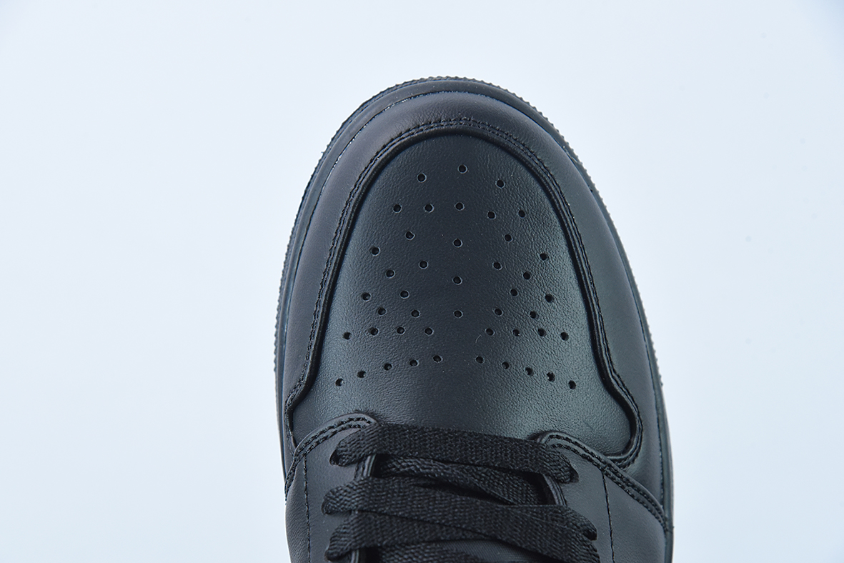 Air Jordan AJ1 Low 低帮系列 纯黑 货号：553558-093