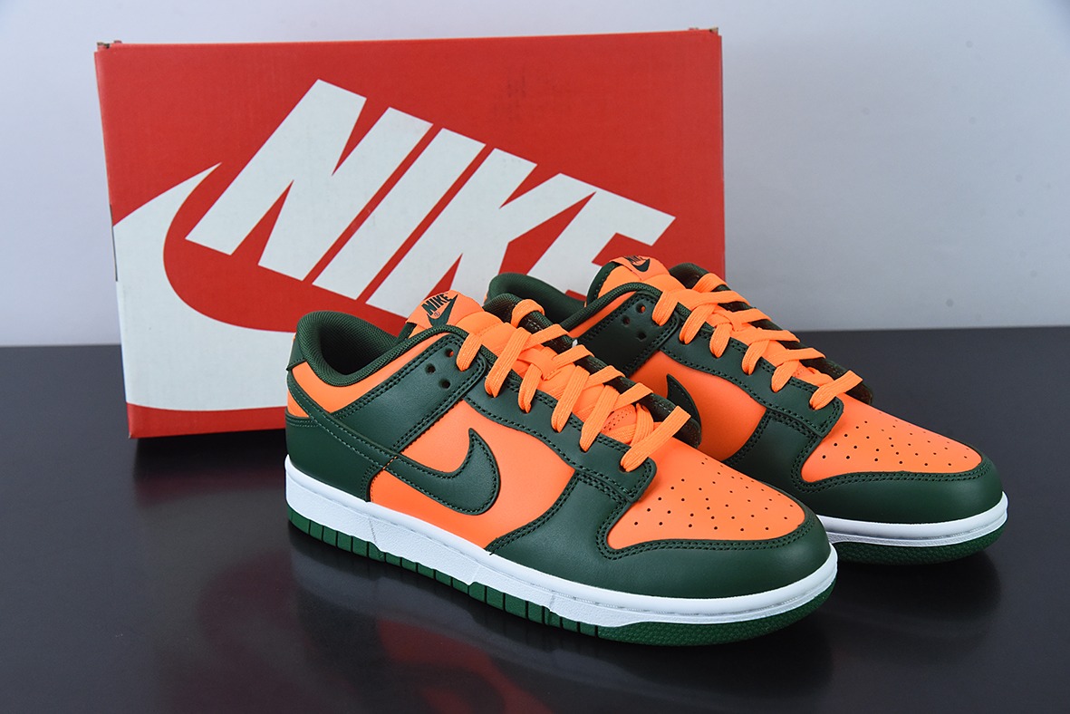 NK Dunk Low 橙绿男女同款运动板鞋 DD1391-300