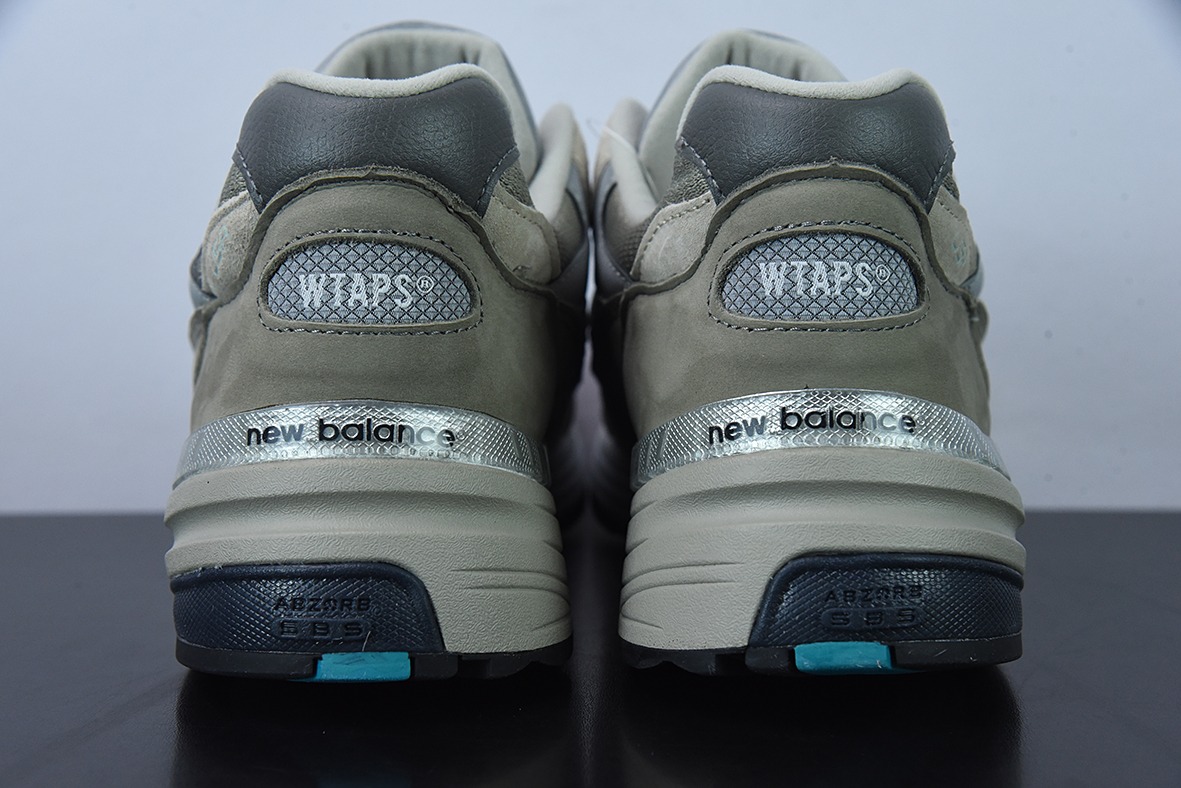 WTAPS x New Balance M992WT 新百伦NB992 联名总统复古慢跑鞋 灰绿