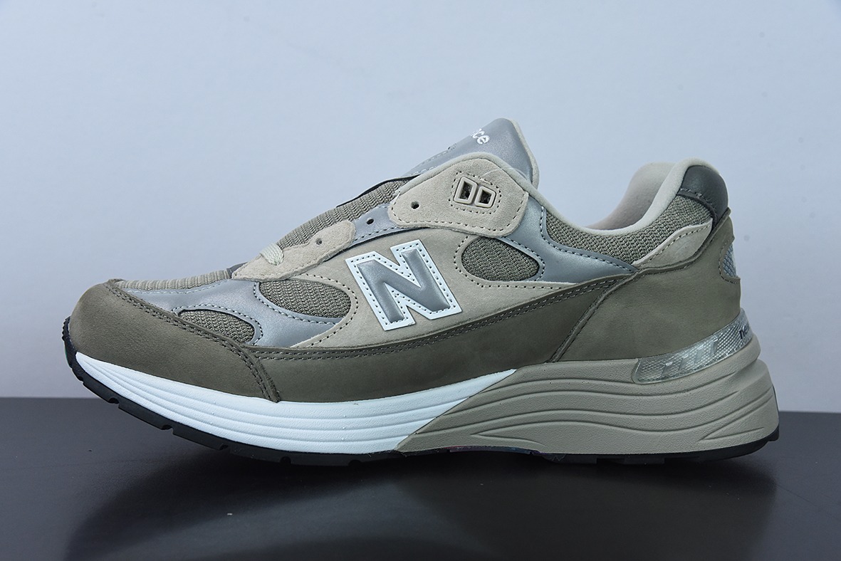 WTAPS x New Balance M992WT 新百伦NB992 联名总统复古慢跑鞋 灰绿