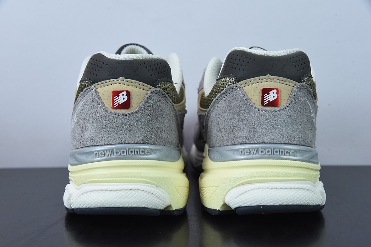 New Balance 990 V3 灰棕美产官方 复古休闲运动慢跑鞋货号:M990TG3