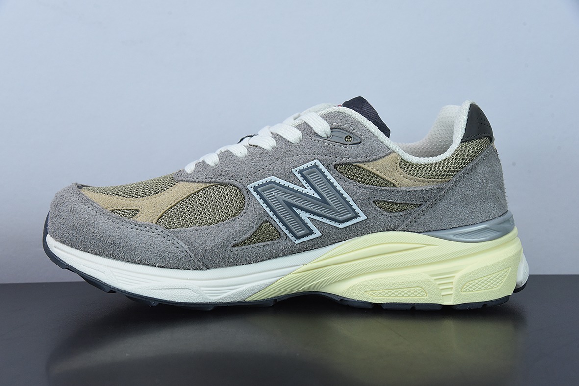 New Balance 990 V3 灰棕美产官方 复古休闲运动慢跑鞋货号:M990TG3