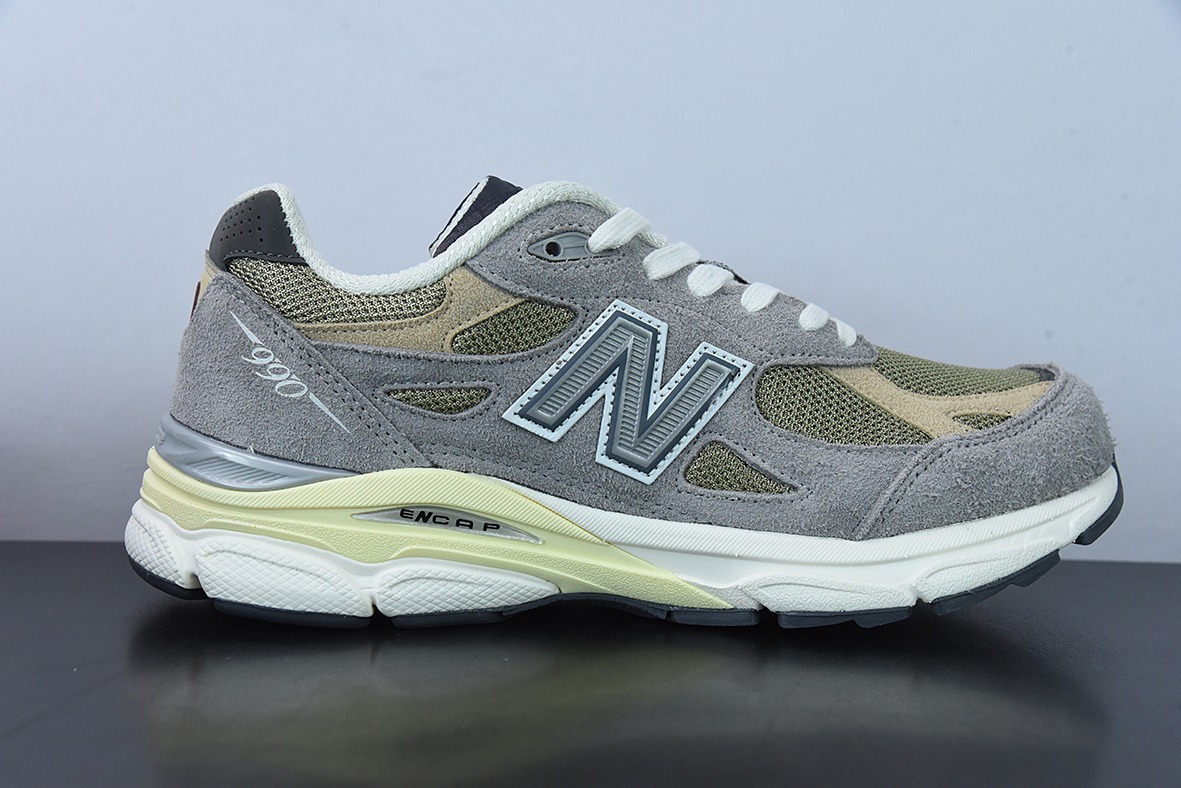 New Balance 990 V3 灰棕美产官方 复古休闲运动慢跑鞋货号:M990TG3