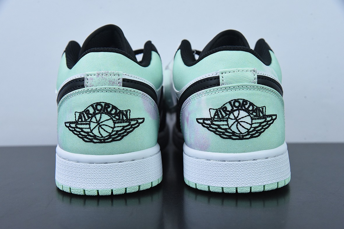 Air Jordan AJ1 Low 低帮AJ1白黑绿小蒂芙尼 纯原男码 货号：DM1199-100