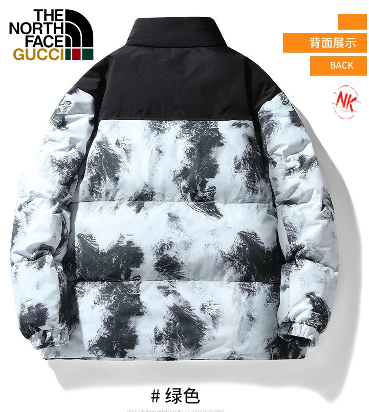 240【90白鸭绒】 北面THE NORTH FACE联名古驰GUCCI经典款潮流羽绒服男冬装外套