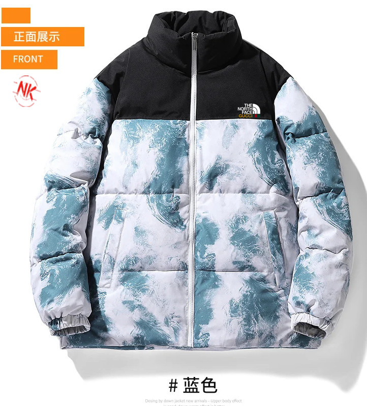 240【90白鸭绒】 北面THE NORTH FACE联名古驰GUCCI经典款潮流羽绒服男冬装外套