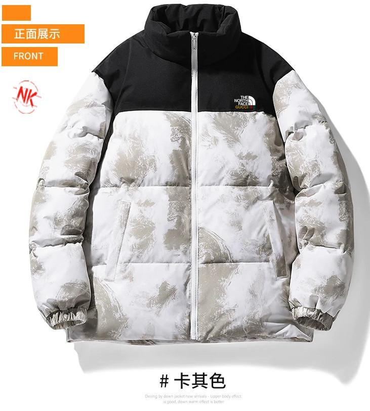 240【90白鸭绒】 北面THE NORTH FACE联名古驰GUCCI经典款潮流羽绒服男冬装外套