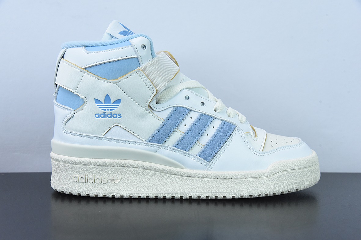 Adidas Forum 84 HIGH三叶草高帮经典魔术贴复古板鞋 货号: GW5924