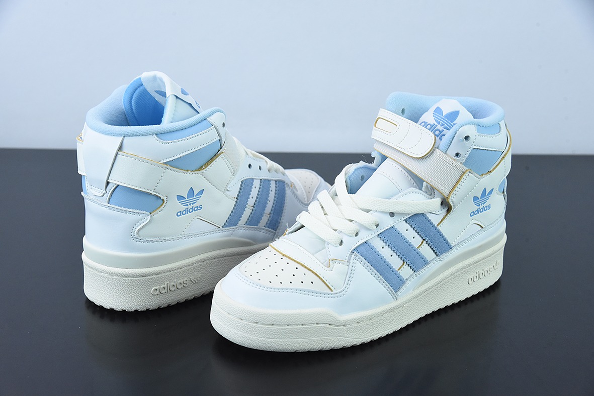 Adidas Forum 84 HIGH三叶草高帮经典魔术贴复古板鞋 货号: GW5924